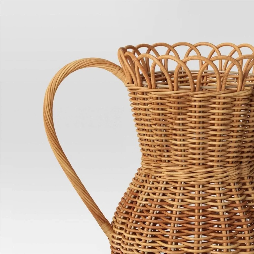 Threshold Large Rattan Vase Natural